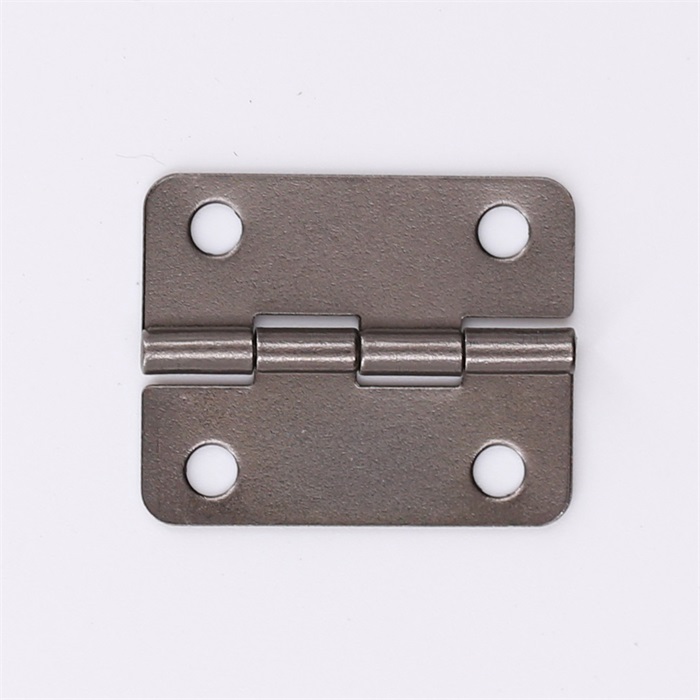 Black nickel plated small metal hinge