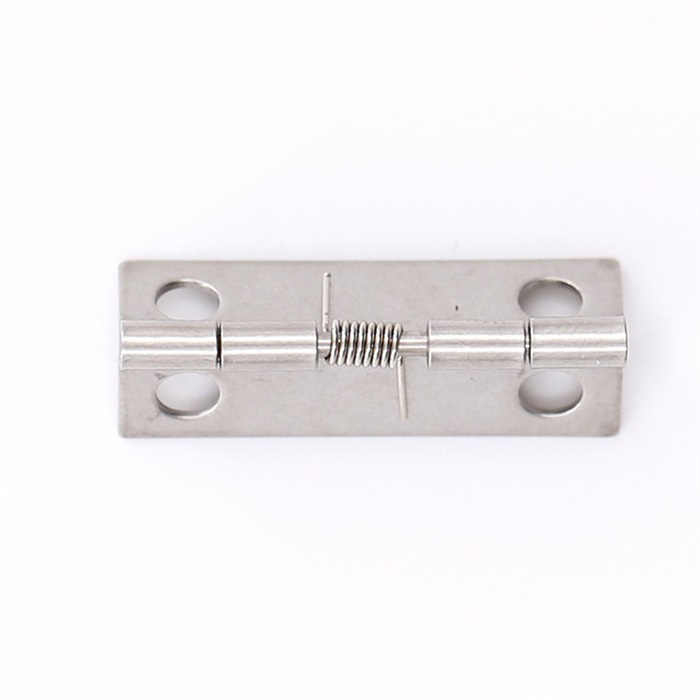 Small nickel plated spring hinge manufacturer Guangyou hinge factory,small steel spring hinge